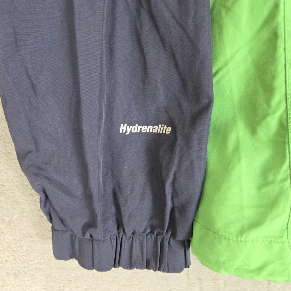 The North Face Jacket Mens Medium Green Hooded Hydrenalite Windbreaker Full Zip